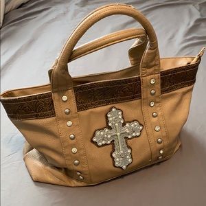 Bejeweled Cross Shoulder Bag
